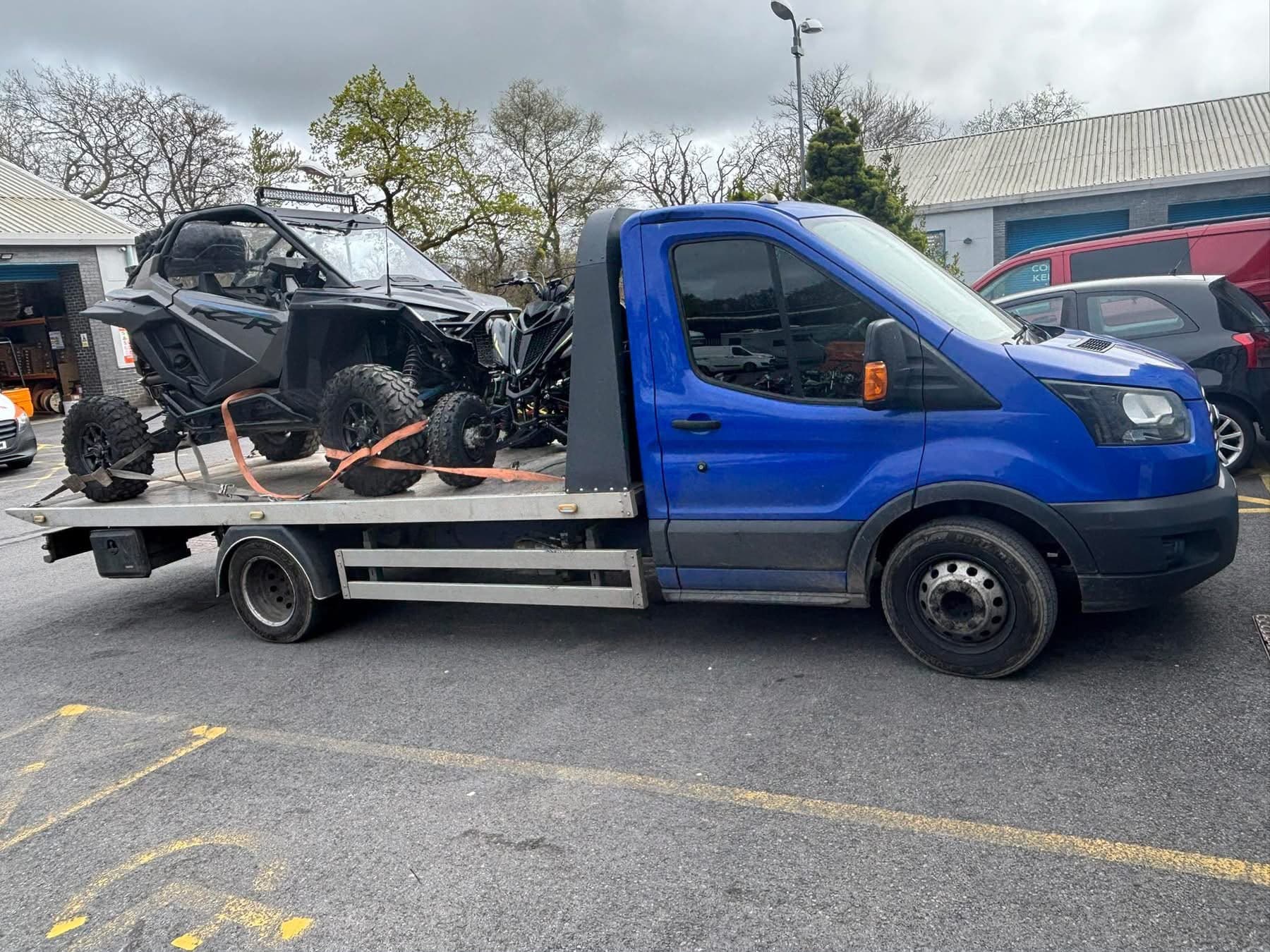 Car recovery job in Swansea